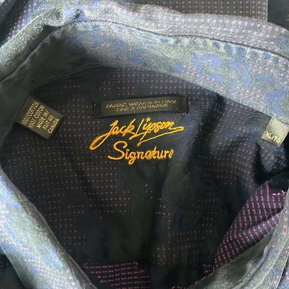 Floral Jack Lipson Signature Dress Shirt XL - Picture 7 of 9